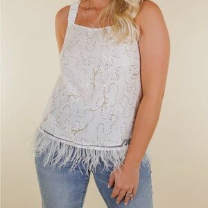 Elegant White Embroidered Women's Top